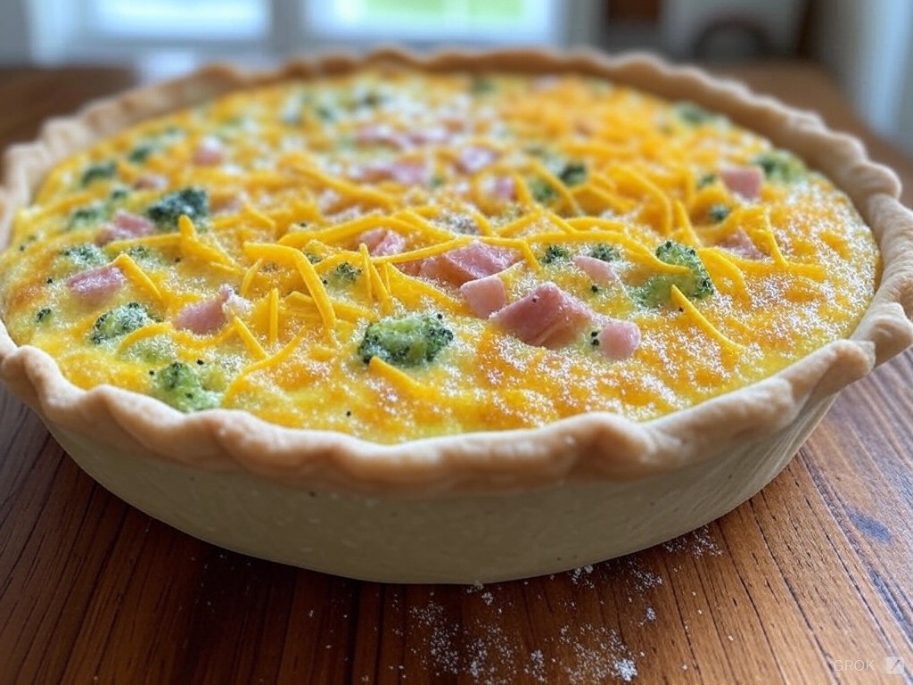 Ham and Broccoli Quiche