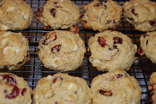 Oatmeal Cranberry White Chocolate Chunk Cookies